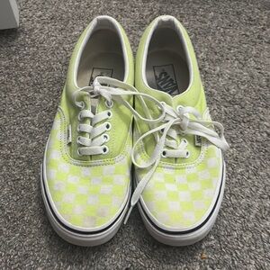 Vans Checkered Lime Green Sneakers